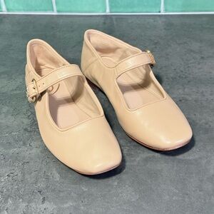 Sam Edelman Michaela Mary Jane flat size 7 Ivory leather